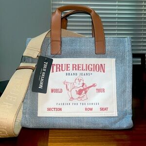 Denim True Religion cross body bag